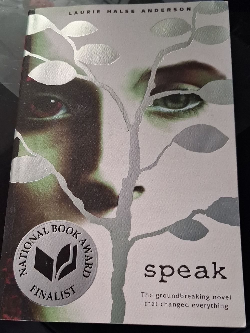 Speak by Laurie Halse Anderson - Silver & Green Cover